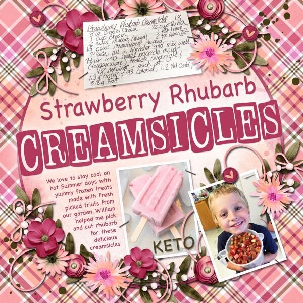 Strawberry Rhubarb Creamsicles