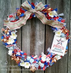 Americana Ribbon Wreath