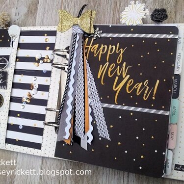 Happy New Year Planner Page and Ribbon Tassel