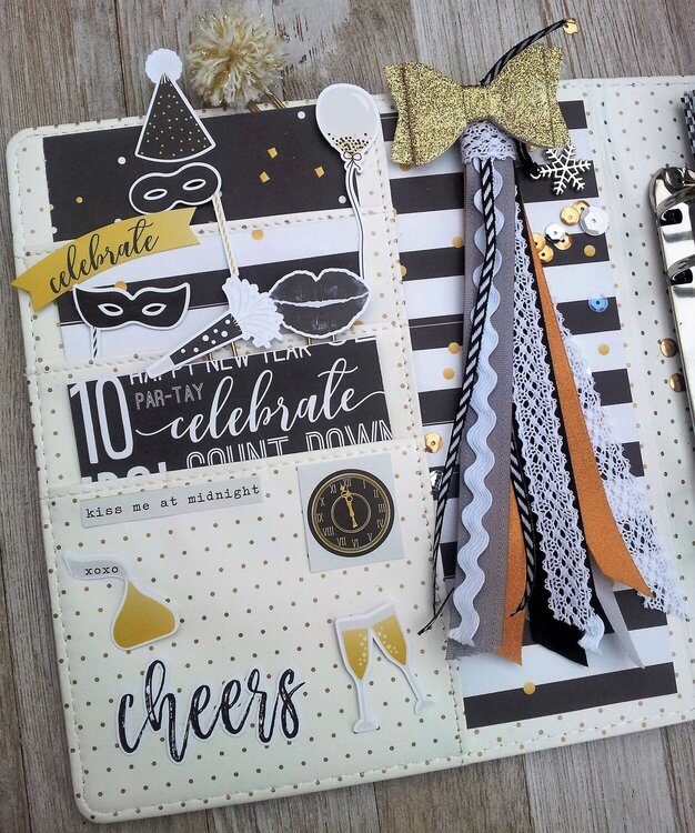 Happy New Year Planner Page and Ribbon Tassel