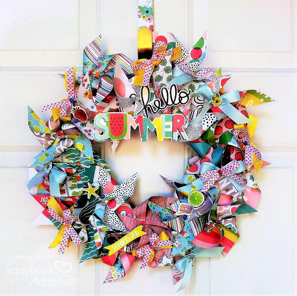 Hello Summer Pinwheel Wreath