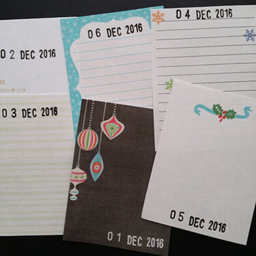 December Journal Cards