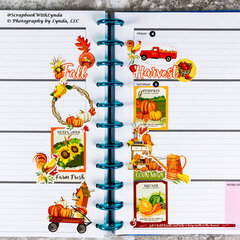 Autumn Harvest Time Planner Spread