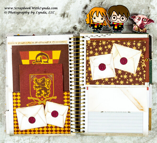 Harry Potter Collection, Gryffindor House, double-sided scrapbook
