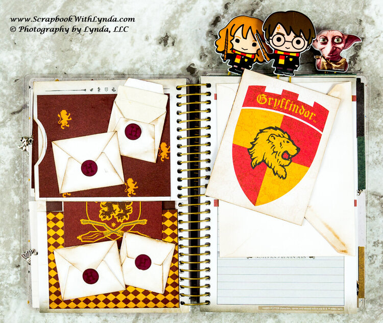 Harry Potter Junk Journal  Gryffindor Section