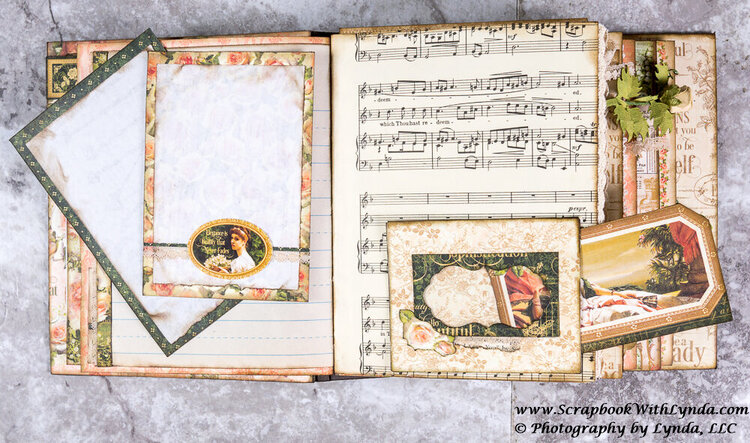 Junk Journal Double Pocket from Up-cycled Envelope