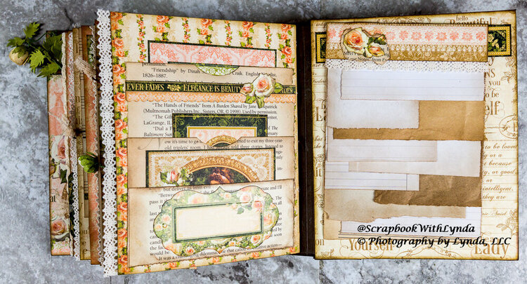 How to Make Layered Book Page Pockets