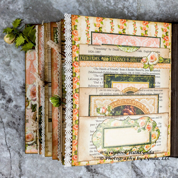 How to Make Layered Book Page Pockets