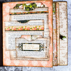 Layered Book Page Junk Journal Pockets