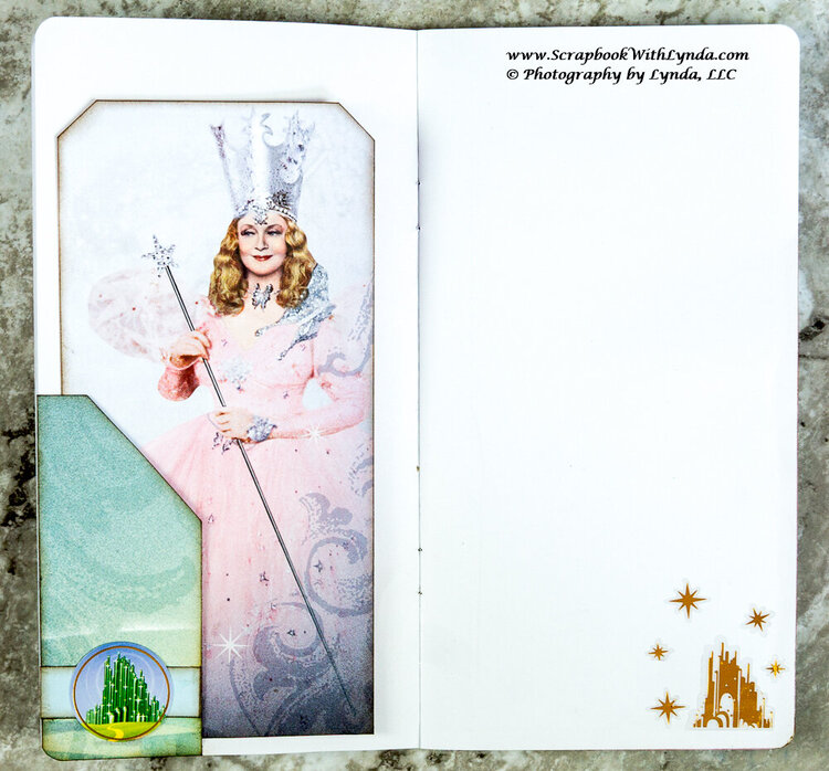 Glinda Wizard of Oz Junk Journal Insert