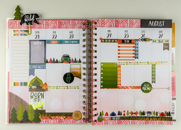 Camping Planner Spread
