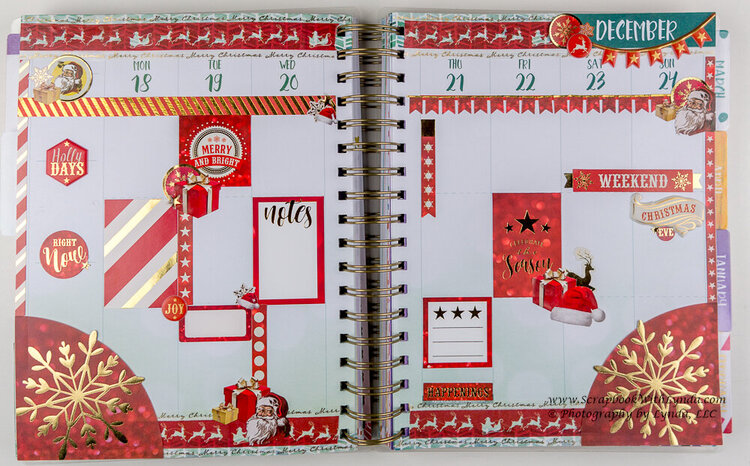 Christmas Before the Pen Planner Spreads