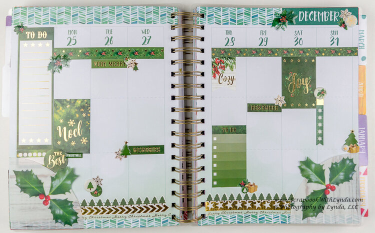 Christmas Before the Pen Planner Spreads