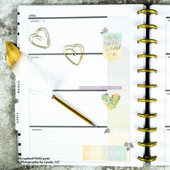 Hearts and Flowers Planner Spread