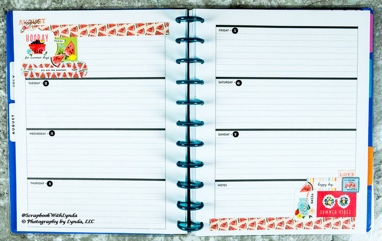 The Best of Summer Planner Spread