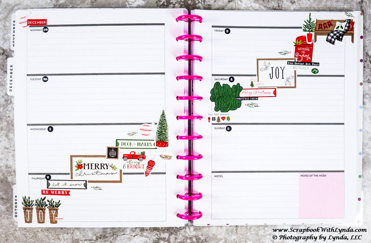 Christmas Planner Spread