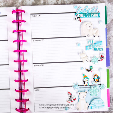It's Cold Outside Before the Pen Planner Spread