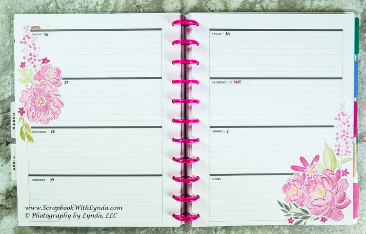 Flower Before the Pen Planner Spread