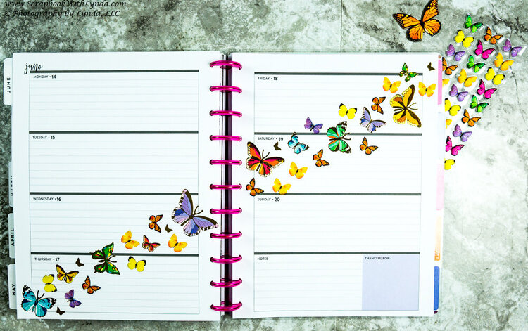 Butterfly Before the Pen Planner Page