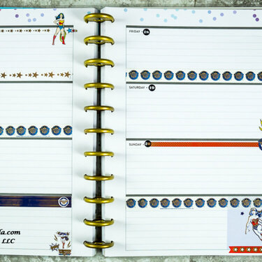 Wonder Woman Planner Spread