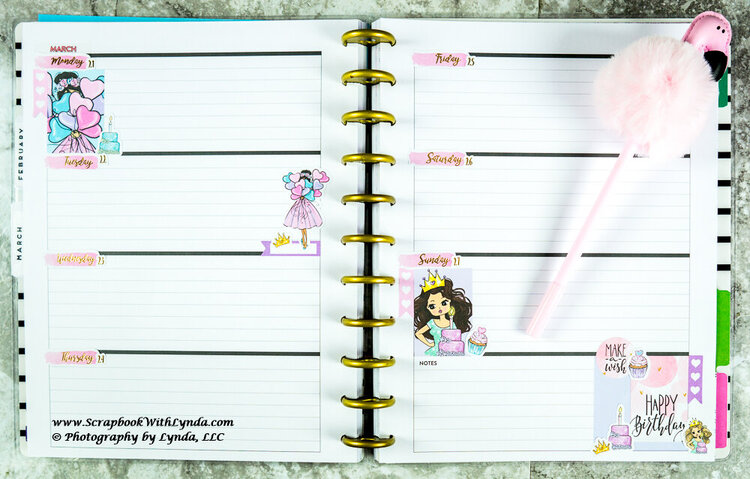 Happy Birthday Planner Spread