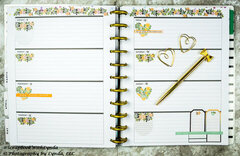 Hearts and Flowers Planner Spread