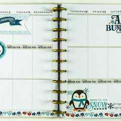 I Love Winter Planner Layout - Before the Pen