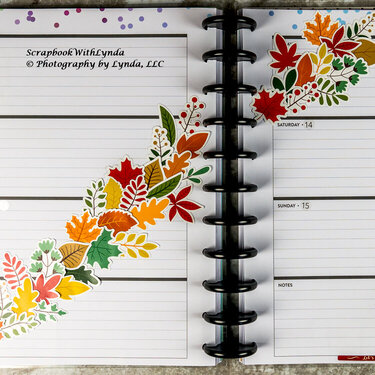 Falling Leaves Planner Spread