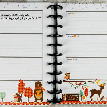 Fall Animals Planner Spread