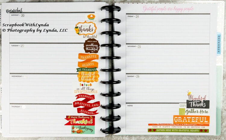 Be Thankful Planner Spread
