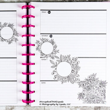 Black and White Planner PageHi There! Sometimes I like the simplicity of black and white, and this is one of those weeks when I 