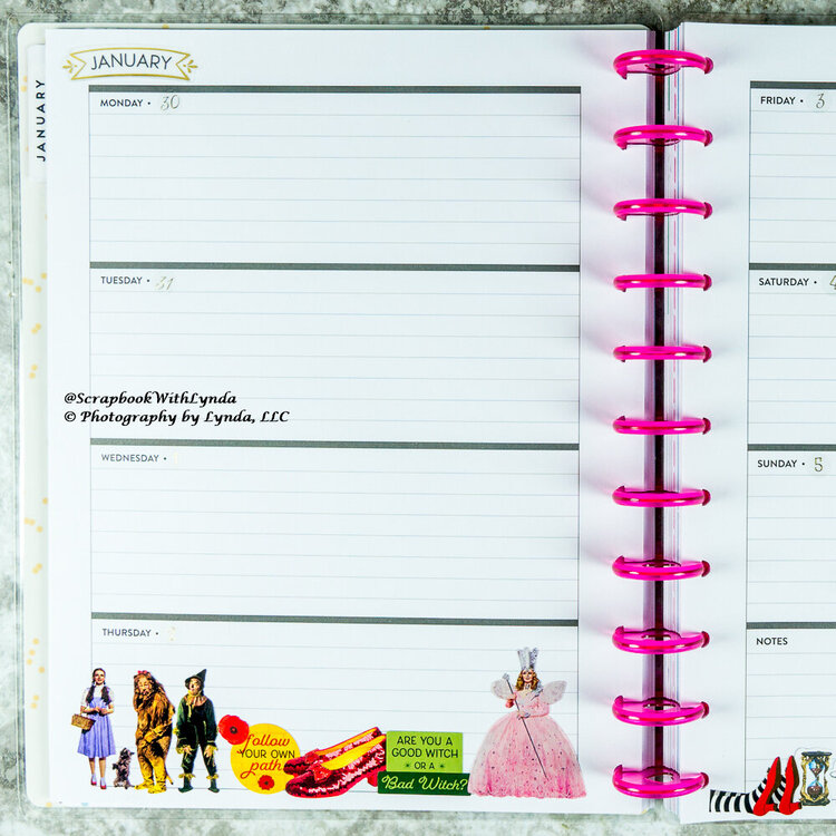 Wizard of Oz Planner Spread