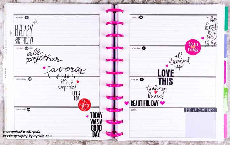 Happy Birthday Planner Pages
