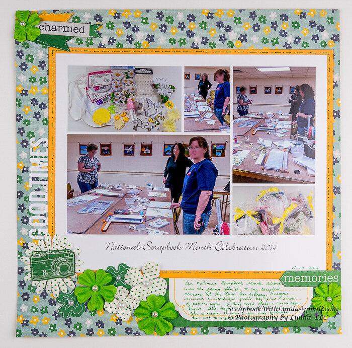 Collage Photo on a Scrapbook Layout
