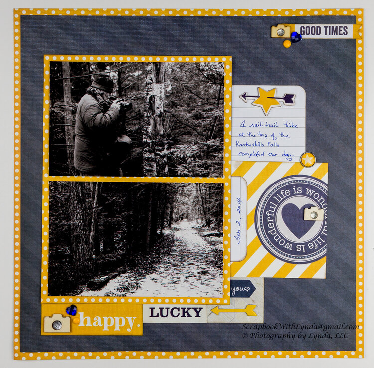 Happy Lucky You Scrapbook Layout