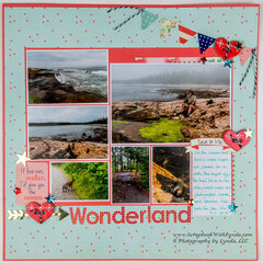 Banners on a Scrapbook Layout