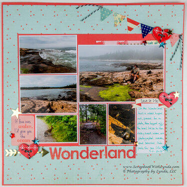 Banners on a Scrapbook Layout