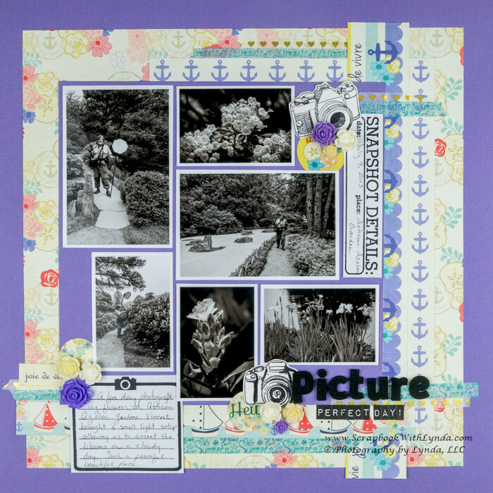 Black and White Photos on a Layout