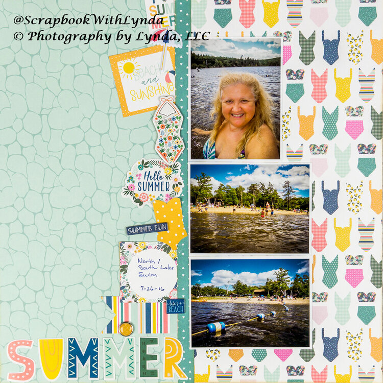 Making a Vertical Cluster on a Scrapbook Layout