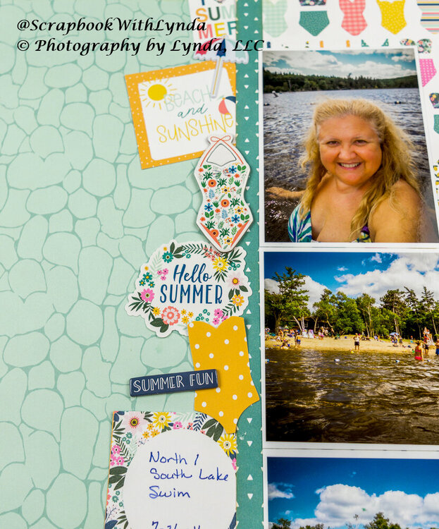 Making a Vertical Cluster on a Scrapbook Layout