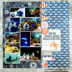 New England Aquarium Scrapbook Layout