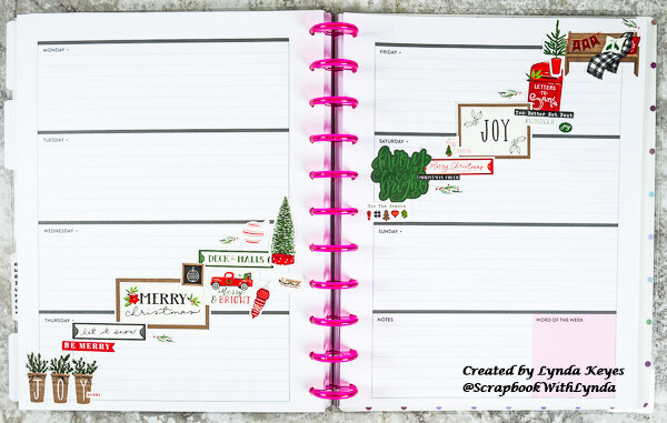 Christmas Planner Page