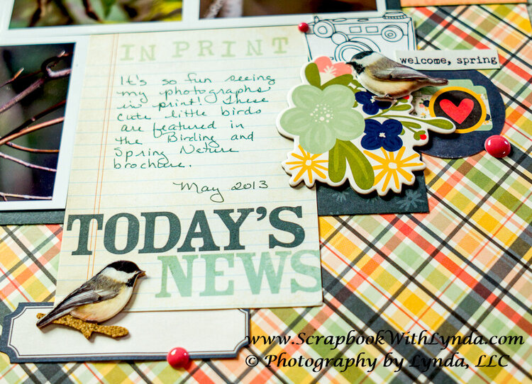 Springtime Scrapbook Layout