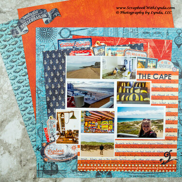 Cape Cod Scrapbook Layout