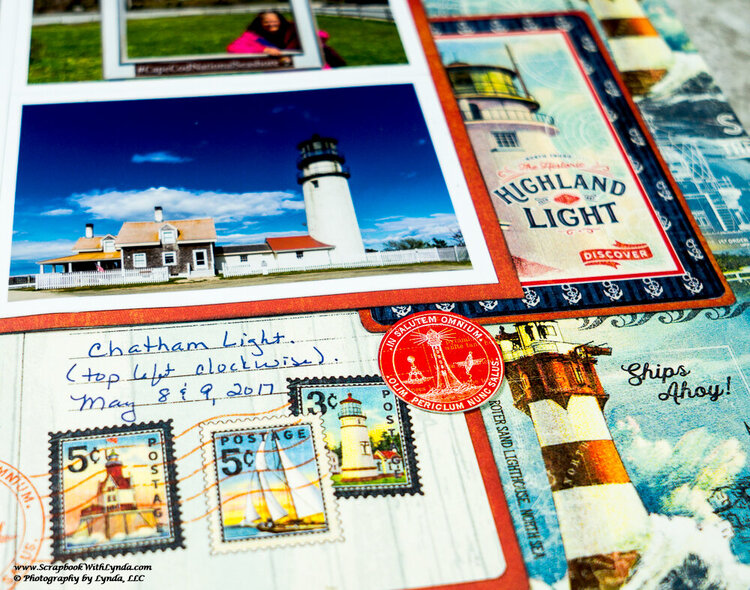 Lighthouse Scrapbook Layout with Graphic 45