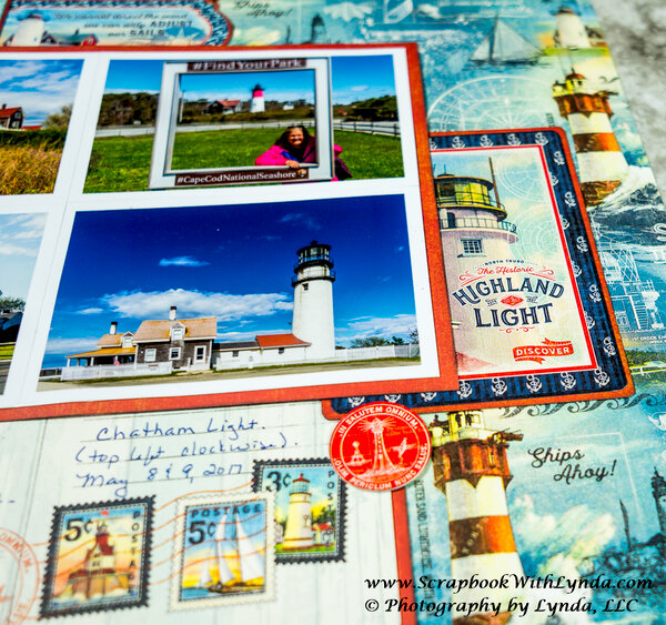 Lighthouse, World Map and Bow - Scrapbook Set