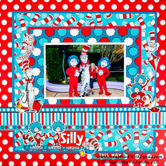 Cat in the Hat with Thing 1 & Thing 2 Scrapbook Layout