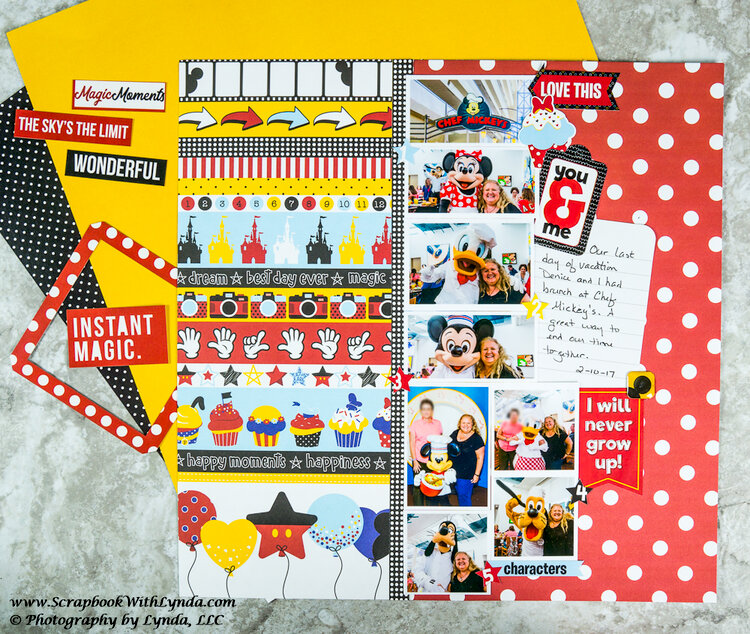 Create a Lively Scrapbook Layout with Border Strip Paper