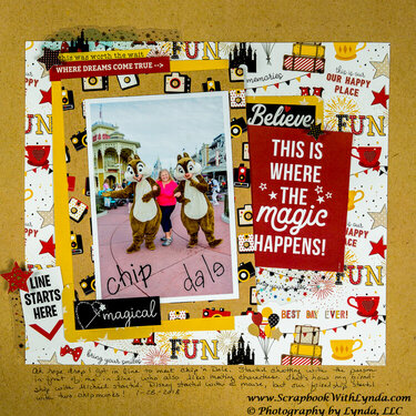 Chip &#039;n Dale Scrapbook Layout