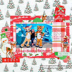 Rudolph and Clarice at Sea World Christmas Scrapbook Layout
